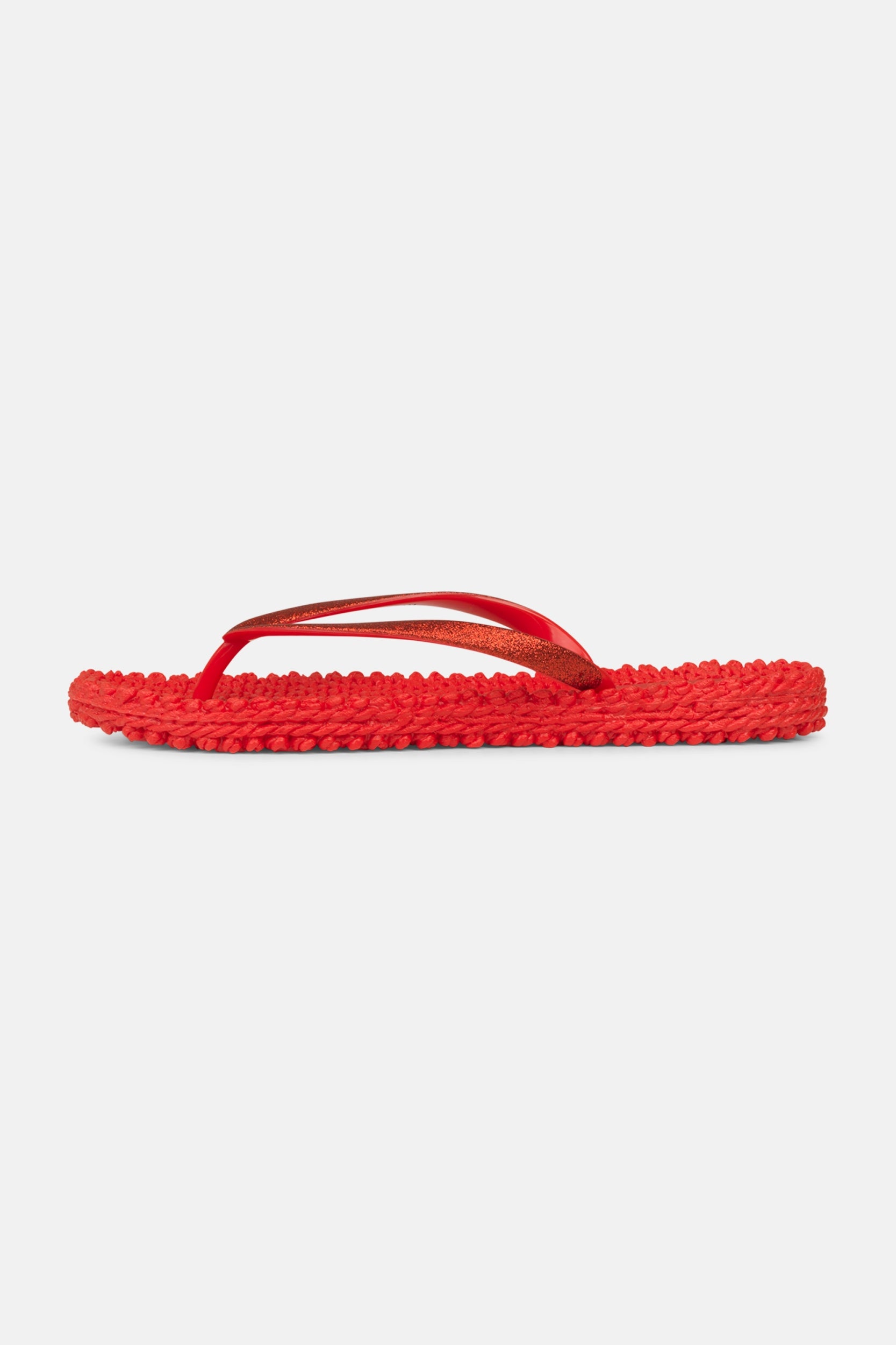 Slippers met subtiele glitter CHEERFUL01 | Deep Red | Flip Flop | Ilse Jacobsen