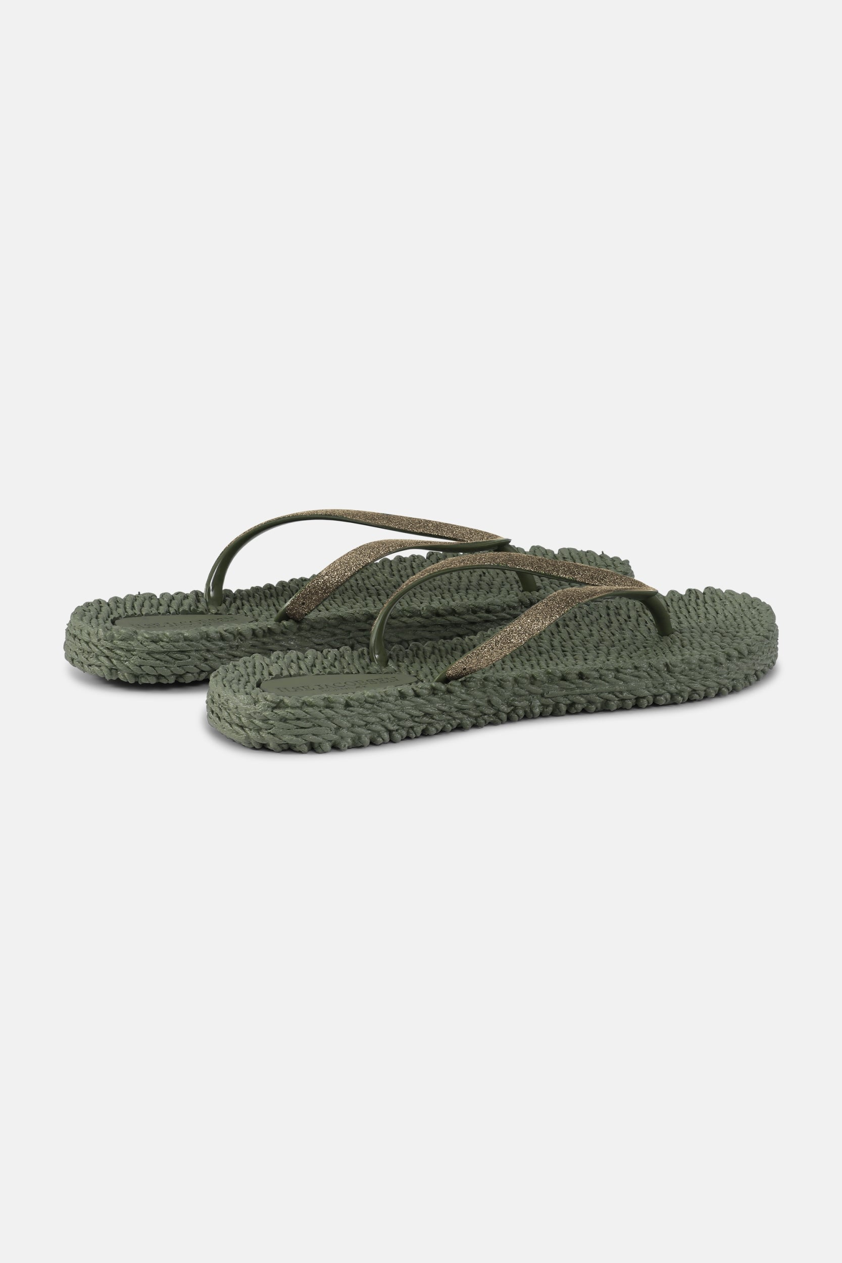 Slippers met subtiele glitter CHEERFUL01 | Army | Flip Flop | Ilse Jacobsen