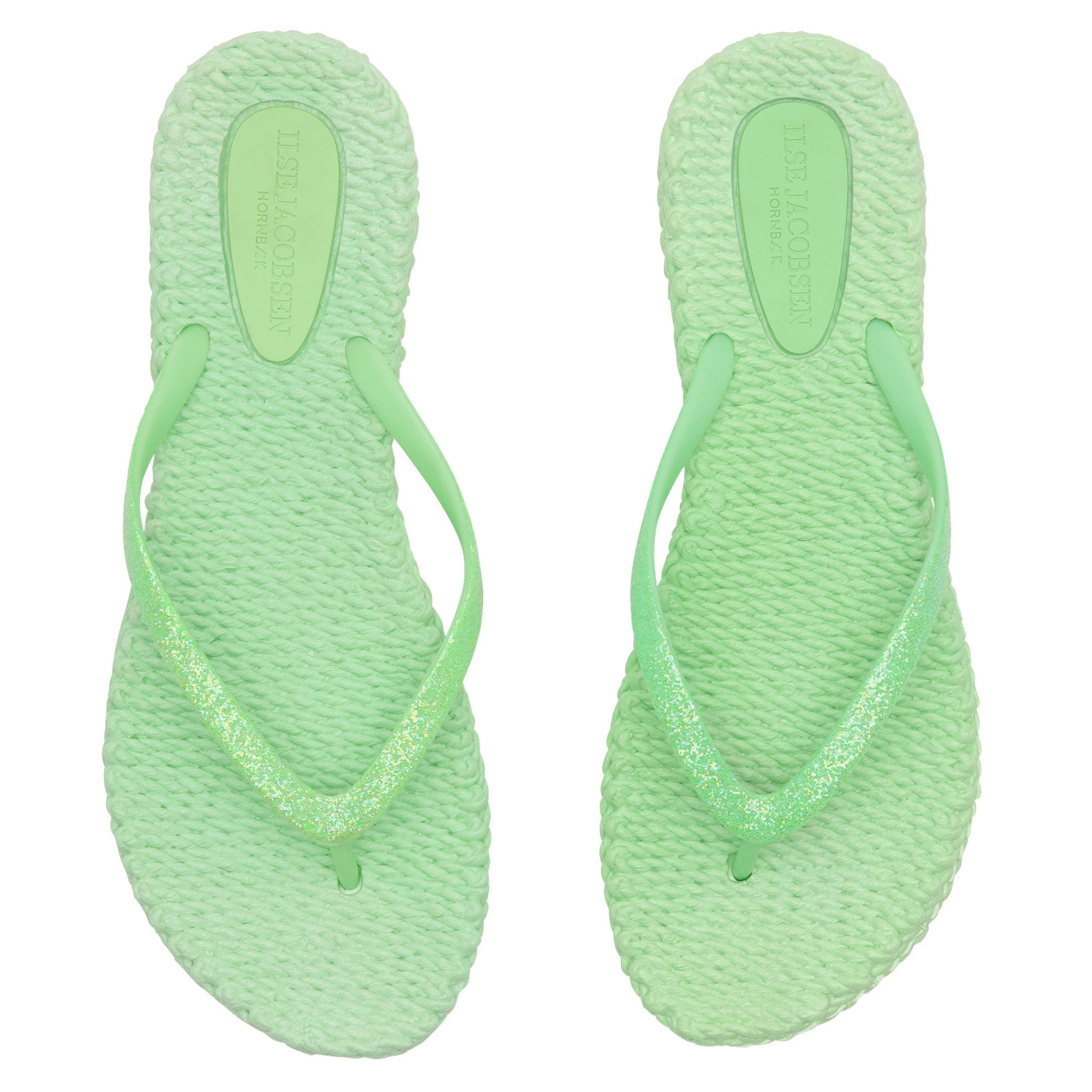 Slippers met glitter CHEERFUL01 | Bright Green | Flip Flop | Ilse Jacobsen