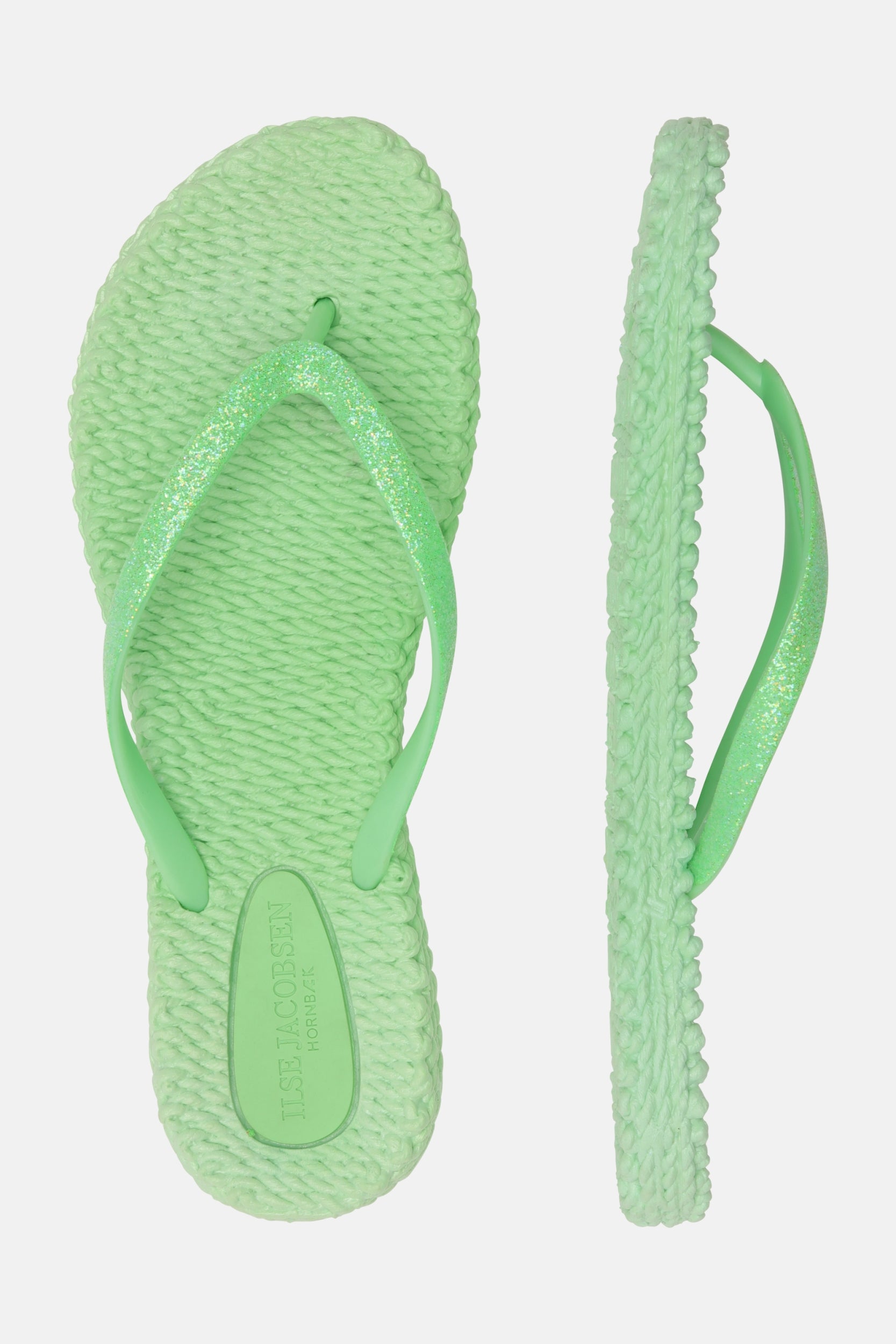 Slippers met subtiele glitter CHEERFUL01 | Bright Green | Flip Flop | Ilse Jacobsen