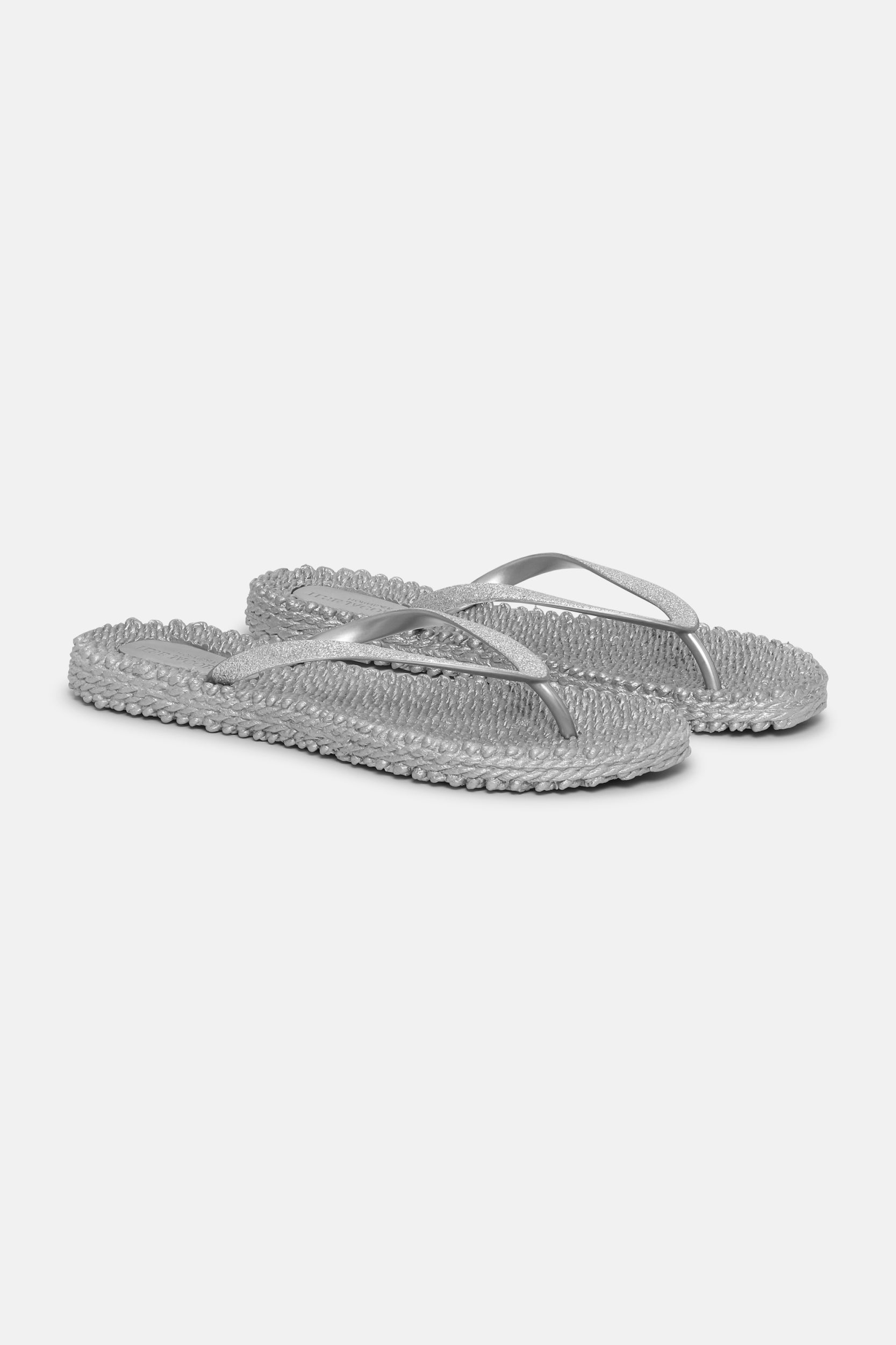Slippers met subtiele glitter CHEERFUL01 | Silver | Flip Flop | Ilse Jacobsen