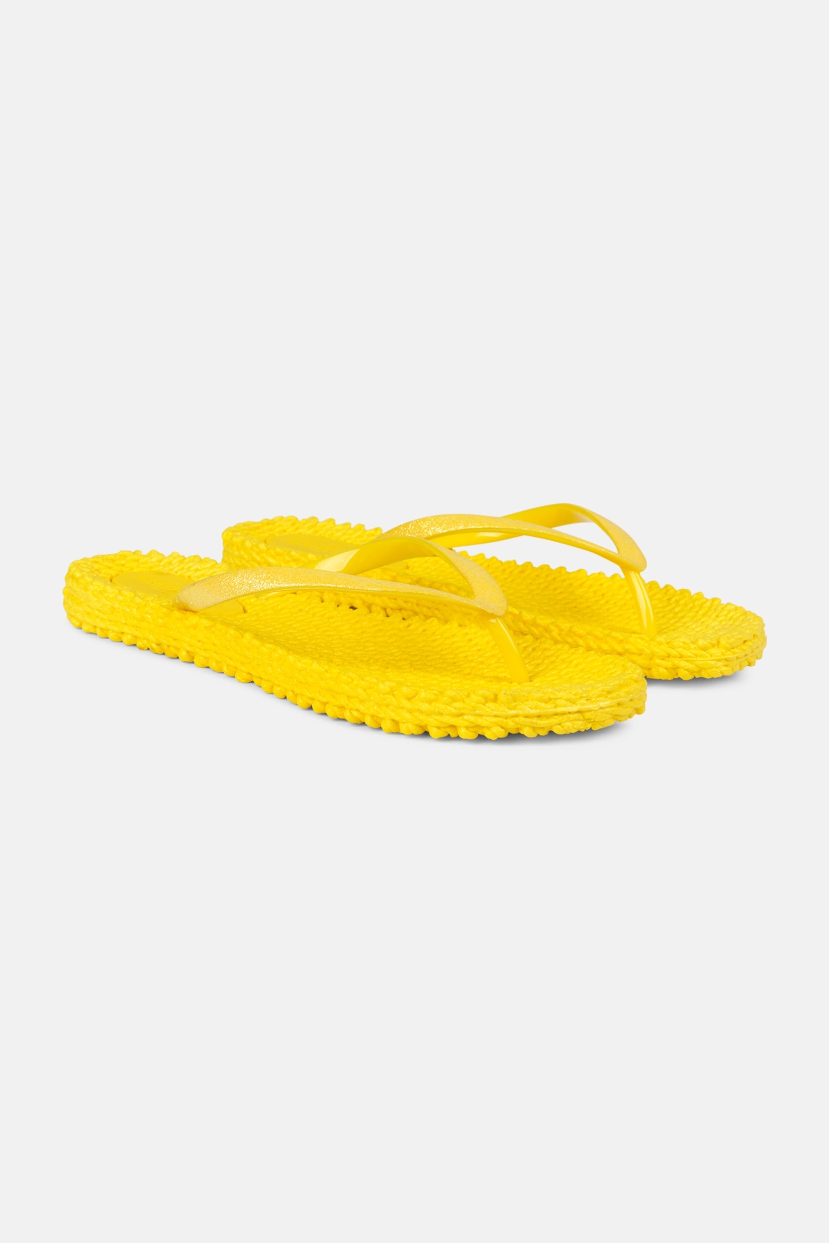 Slippers met subtiele glitter CHEERFUL01 | Yellow | Flip Flop | Ilse Jacobsen