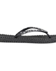 Slippers met glitter CHEERFUL03G | Black | Flip Flop | Ilse Jacobsen