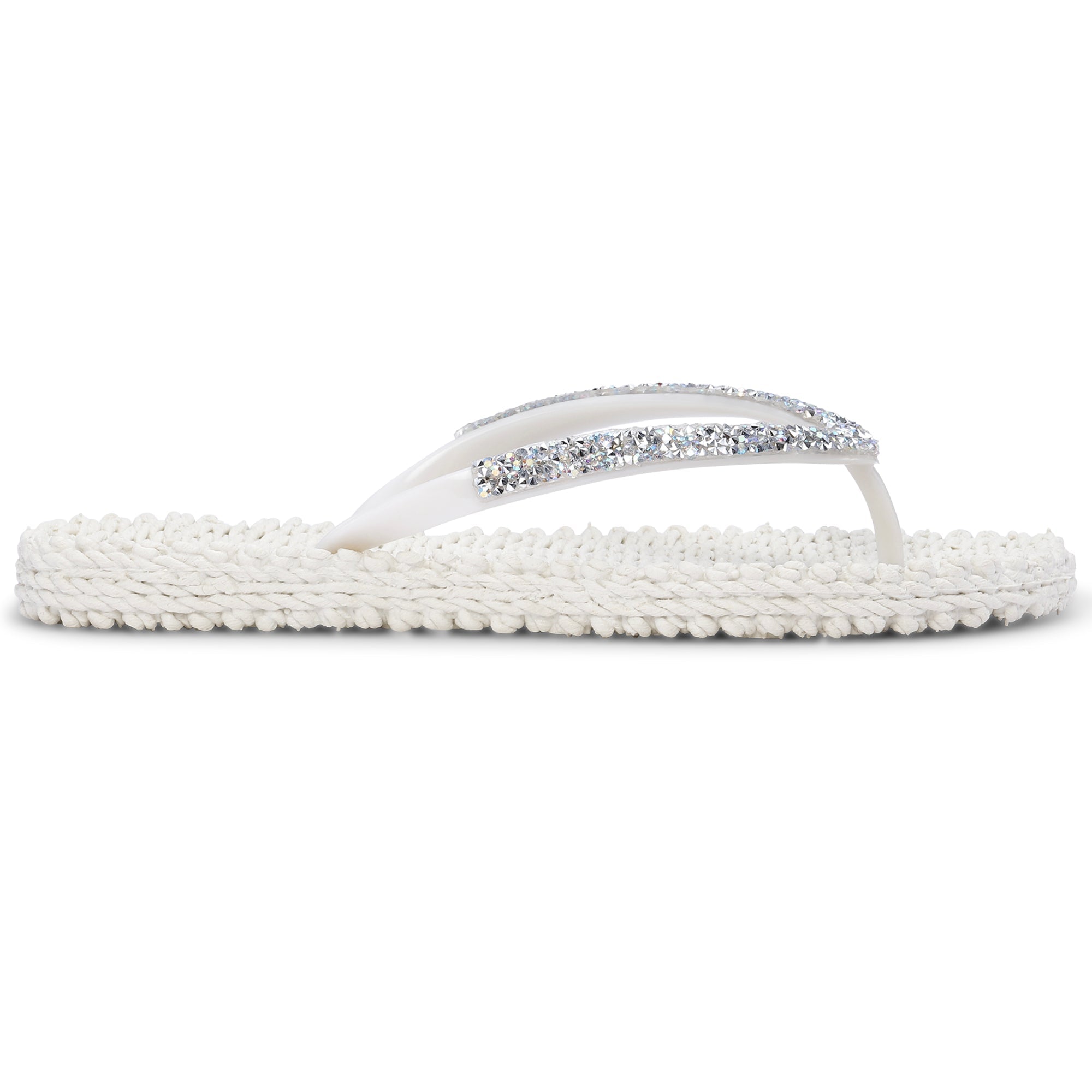 Slippers met glitter CHEERFUL03G | Creme | Flip Flop | Ilse Jacobsen