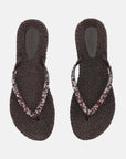 Slippers met glitter CHEERFUL03G | Prune | Flip Flop | Ilse Jacobsen