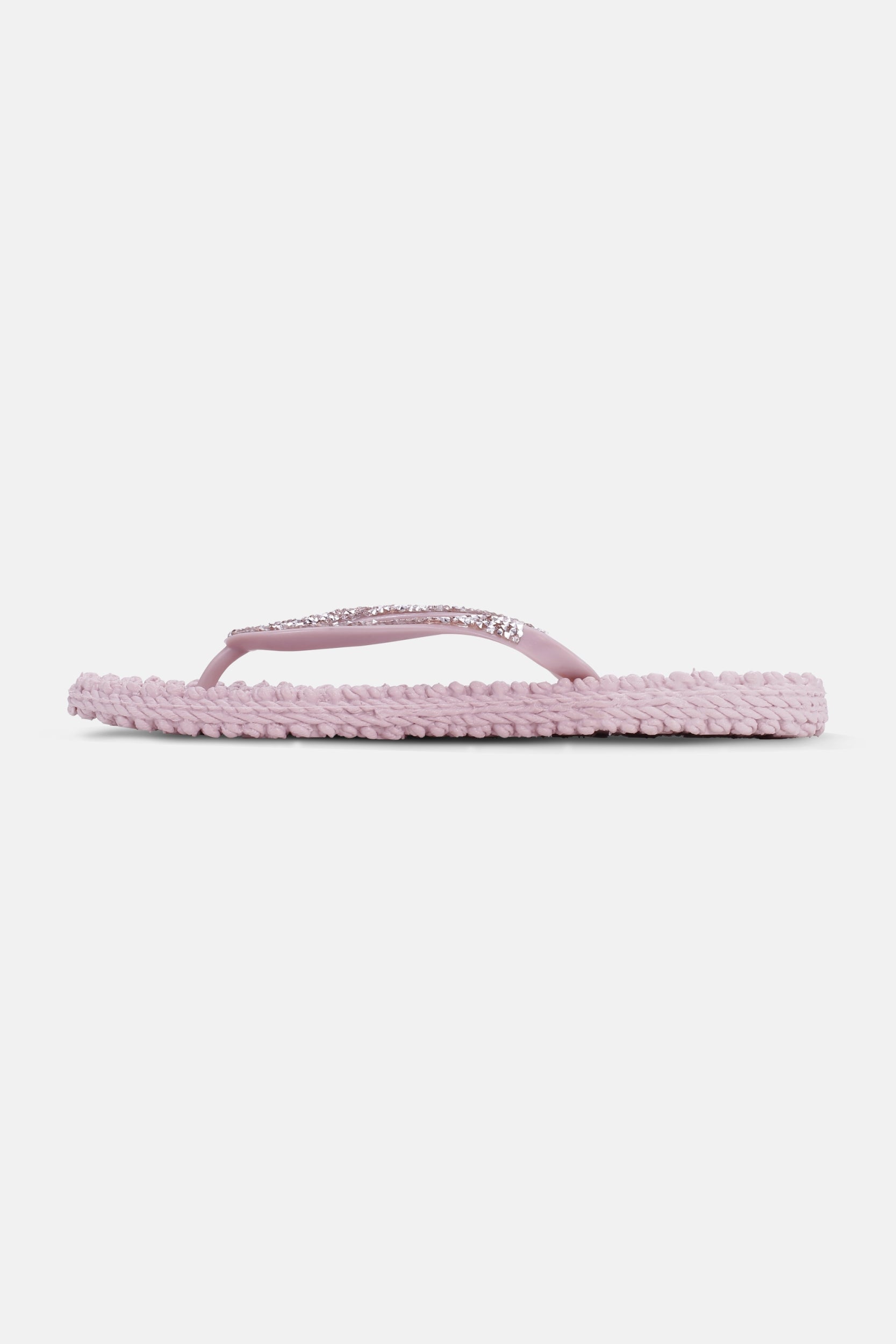Slippers met zilveren mix strass steen CHEERFUL03G | Mauv Shadows | Flip Flop | Ilse Jacobsen