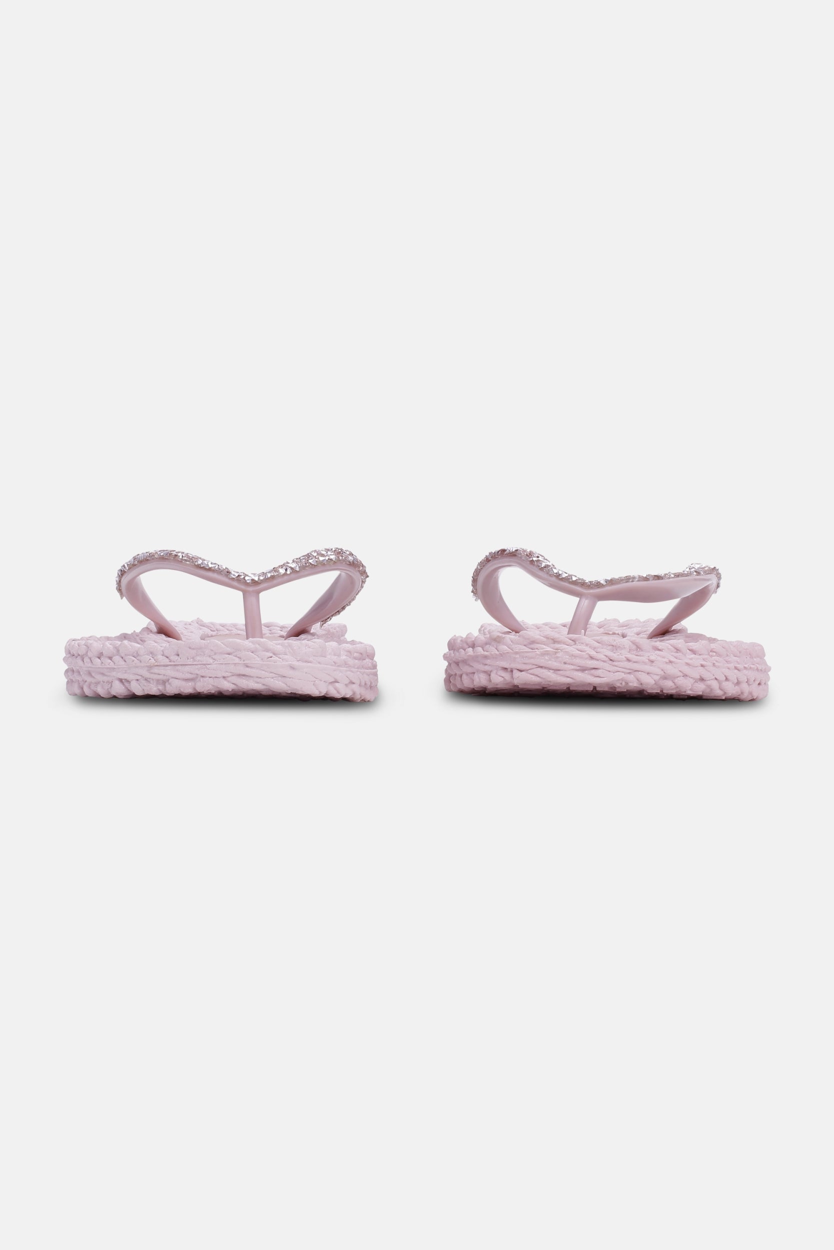 Slippers met zilveren mix strass steen CHEERFUL03G | Mauv Shadows | Flip Flop | Ilse Jacobsen