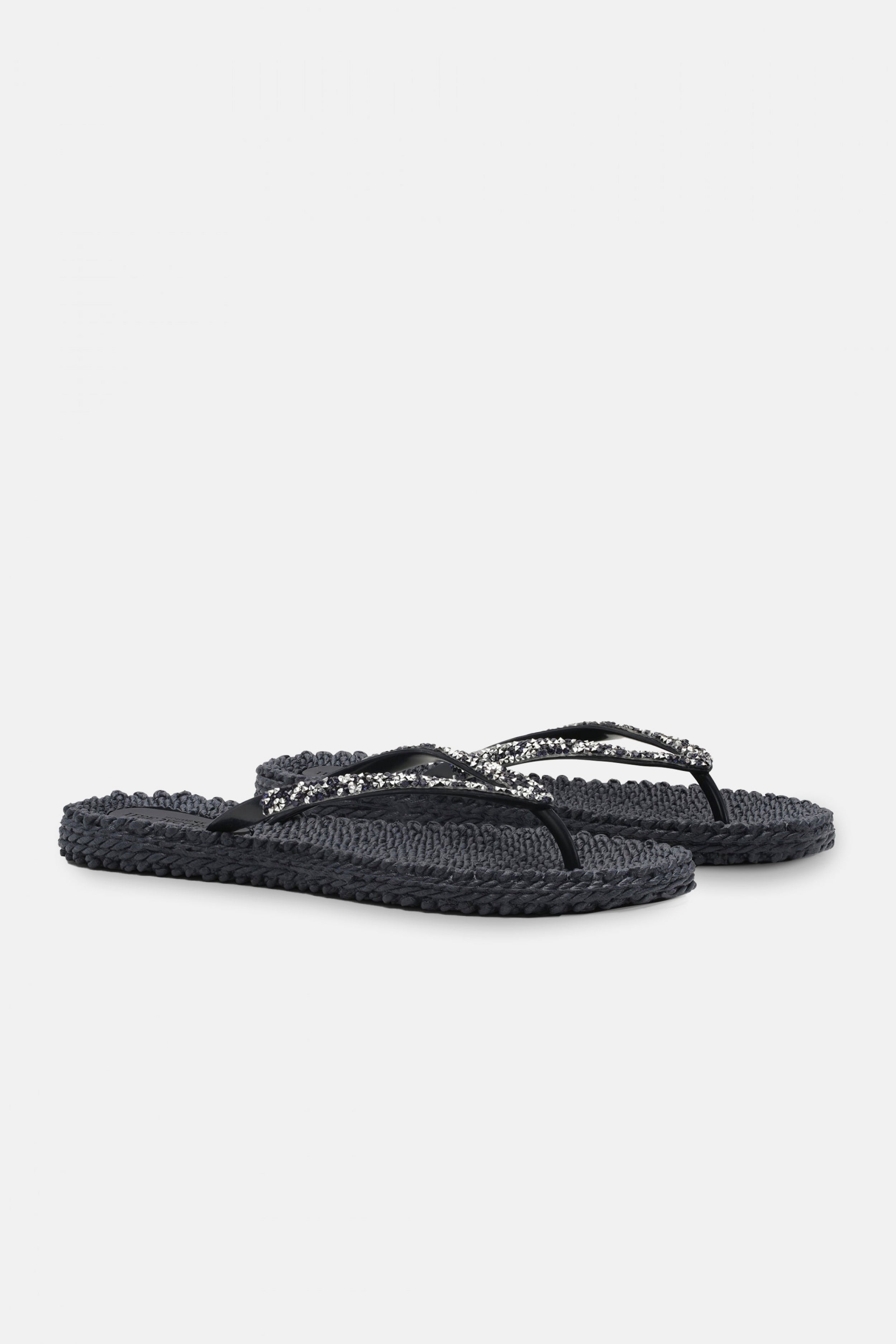 Slippers met glitter CHEERFUL03G | Dark Indigo | Flip Flop | Ilse Jacobsen