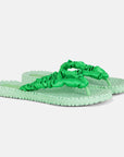Slippers met satijnen band CHEERFUL06 - 495 Bright Green | Bright Green | Flip Flop | Ilse Jacobsen