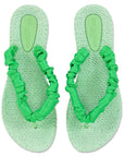 Slippers met satijnen band CHEERFUL06 - 495 Bright Green | Bright Green | Flip Flop | Ilse Jacobsen
