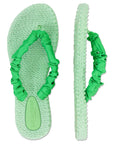 Slippers met satijnen band CHEERFUL06 - 495 Bright Green | Bright Green | Flip Flop | Ilse Jacobsen