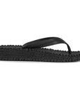Slippers met lichte plateauzool CHEERFUL13 - 001 Black | Black | Flip Flop | Ilse Jacobsen
