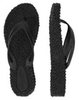 Slippers met lichte plateauzool CHEERFUL13 | Black | Flip Flop | Ilse Jacobsen