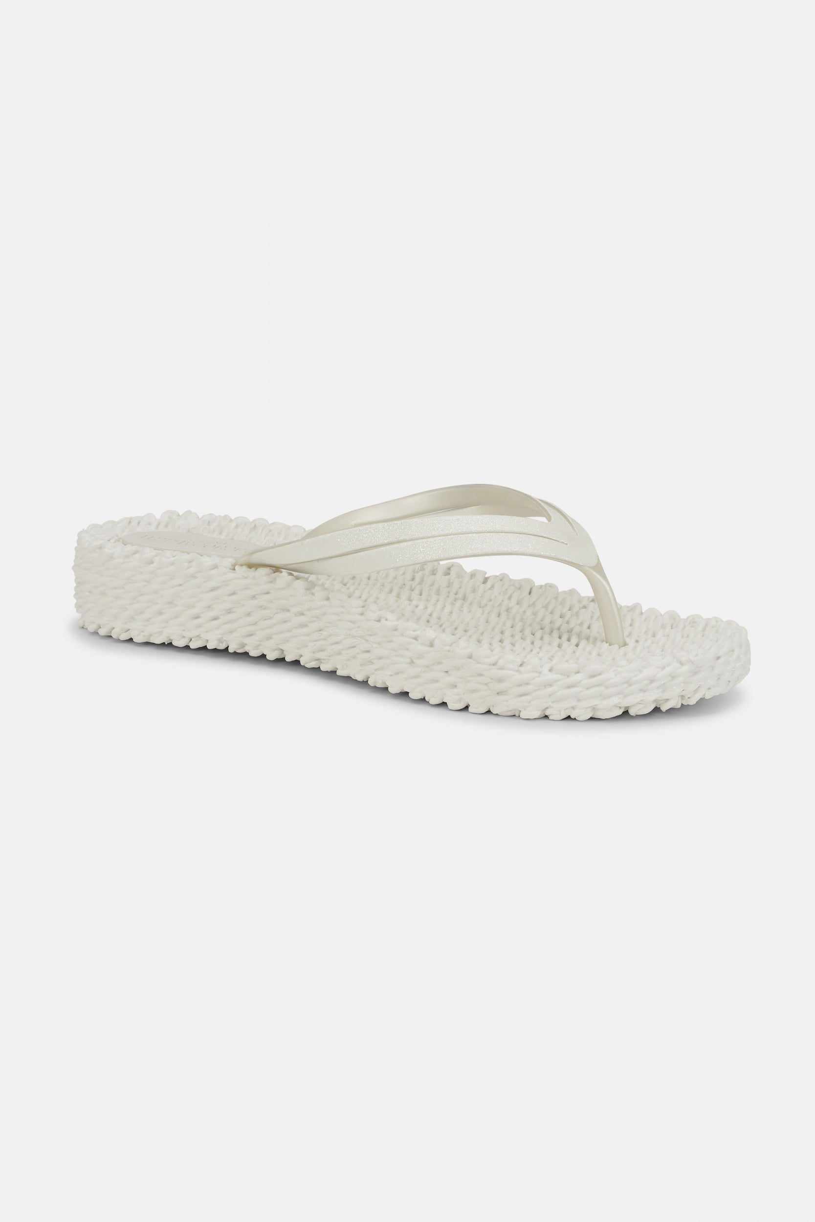 Slippers met lichte plateauzool CHEERFUL13 | Creme | Flip Flop | Ilse Jacobsen