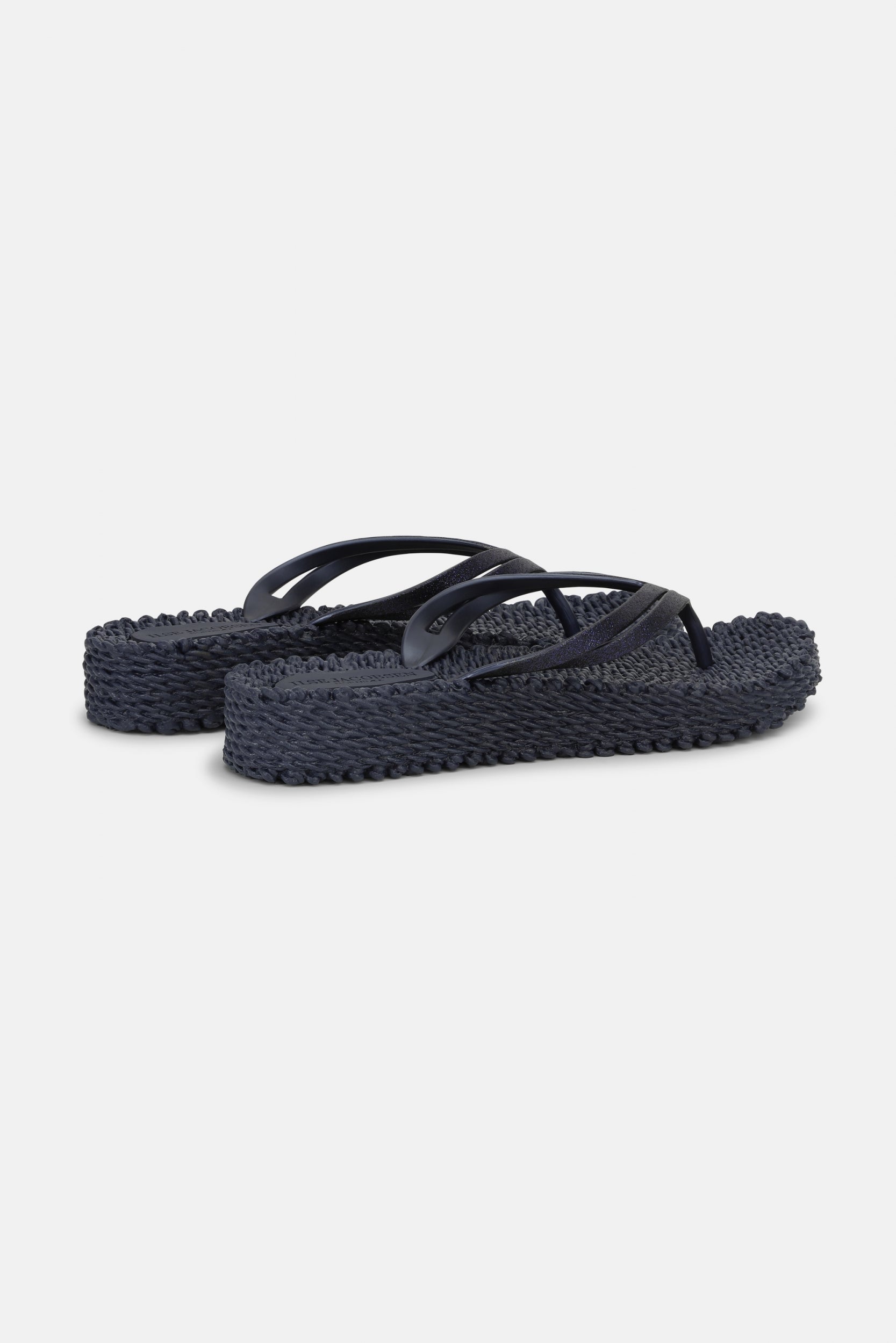 Slippers met lichte plateauzool CHEERFUL13 | Indigo | Flip Flop | Ilse Jacobsen
