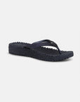 Slippers met lichte plateauzool CHEERFUL13 | Indigo | Flip Flop | Ilse Jacobsen