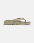 Slippers met lichte plateauzool CHEERFUL13 | Platin | Flip Flop | Ilse Jacobsen