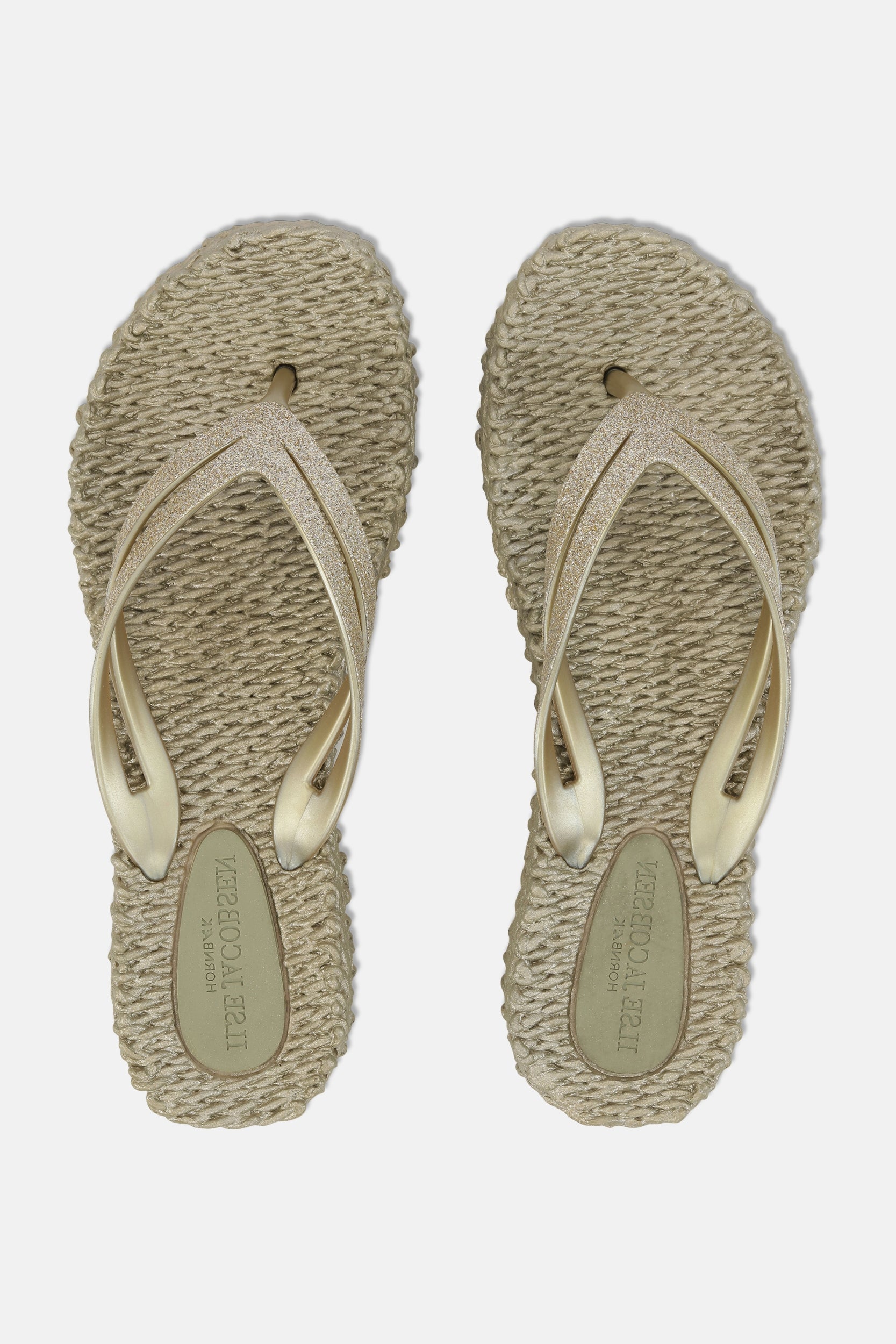 Slippers met lichte plateauzool CHEERFUL13 | Platin | Flip Flop | Ilse Jacobsen