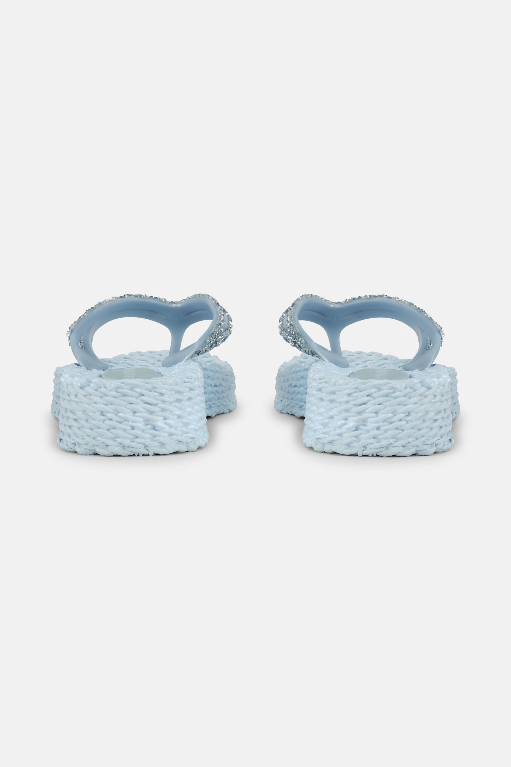 Platform slippers met zilveren mix strass steen CHEERFUL15 | Blue Bell | Flip Flop | Ilse Jacobsen