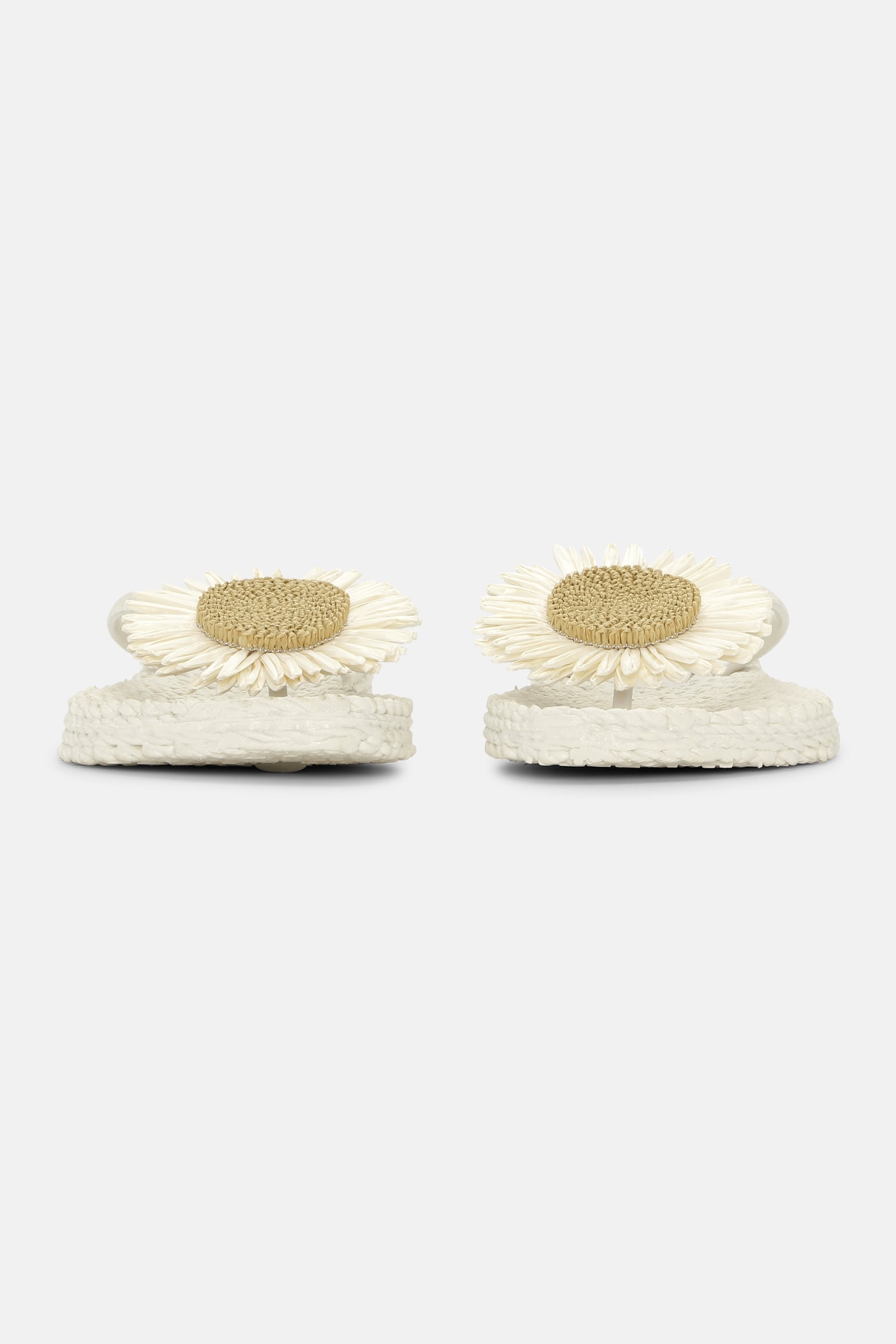 Slipper met bloem CHEERFUL16F | Creme | Flip Flop | Ilse Jacobsen