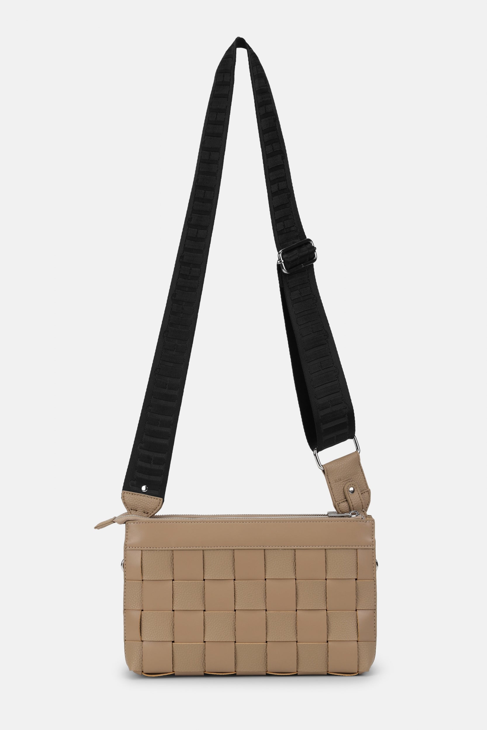 Gevlochten Crossbody CHIP02 | Greige | Bag | Ilse Jacobsen