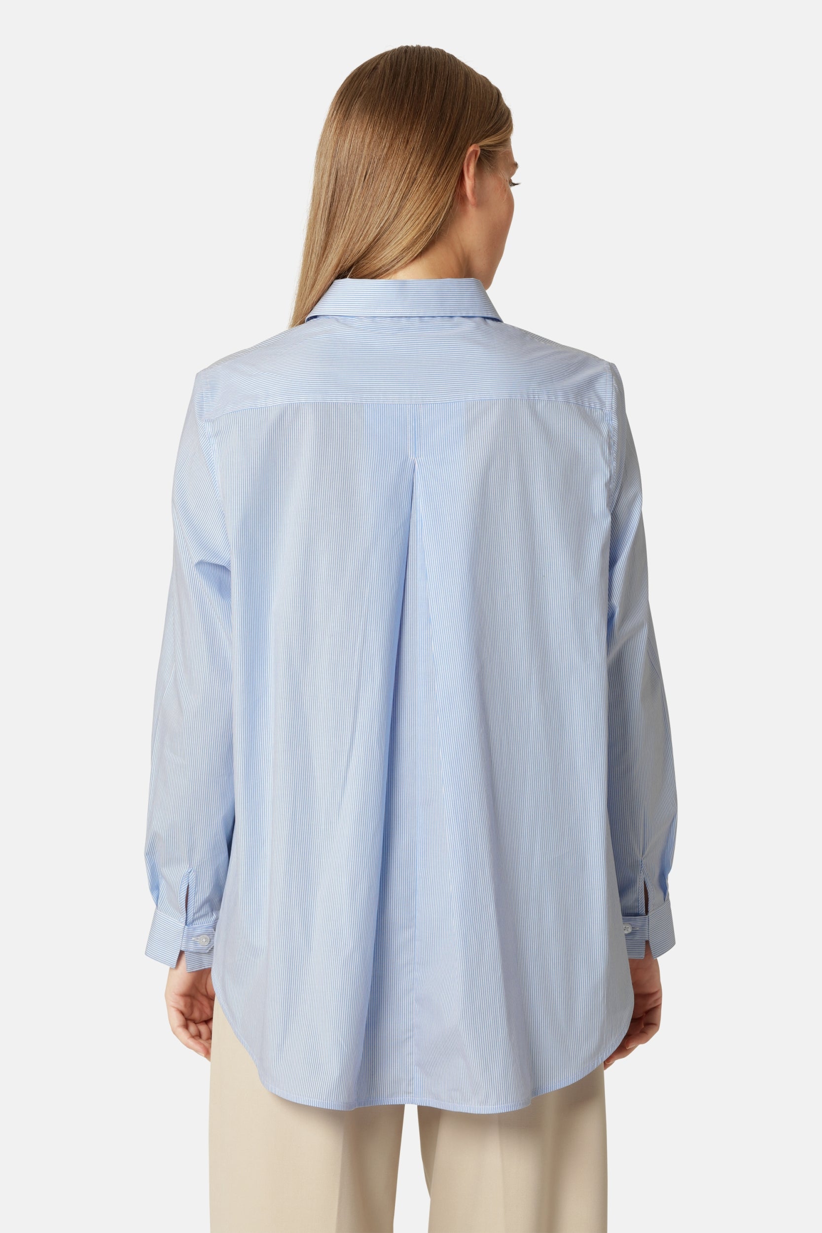 Klassiek Gestreepte Flowy Blouse CRISSAPA03ST | Heather | Shirt | Ilse Jacobsen