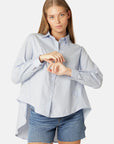 Klassiek Flowy Blouse CRISSAPA03 | Heather | Shirt | Ilse Jacobsen