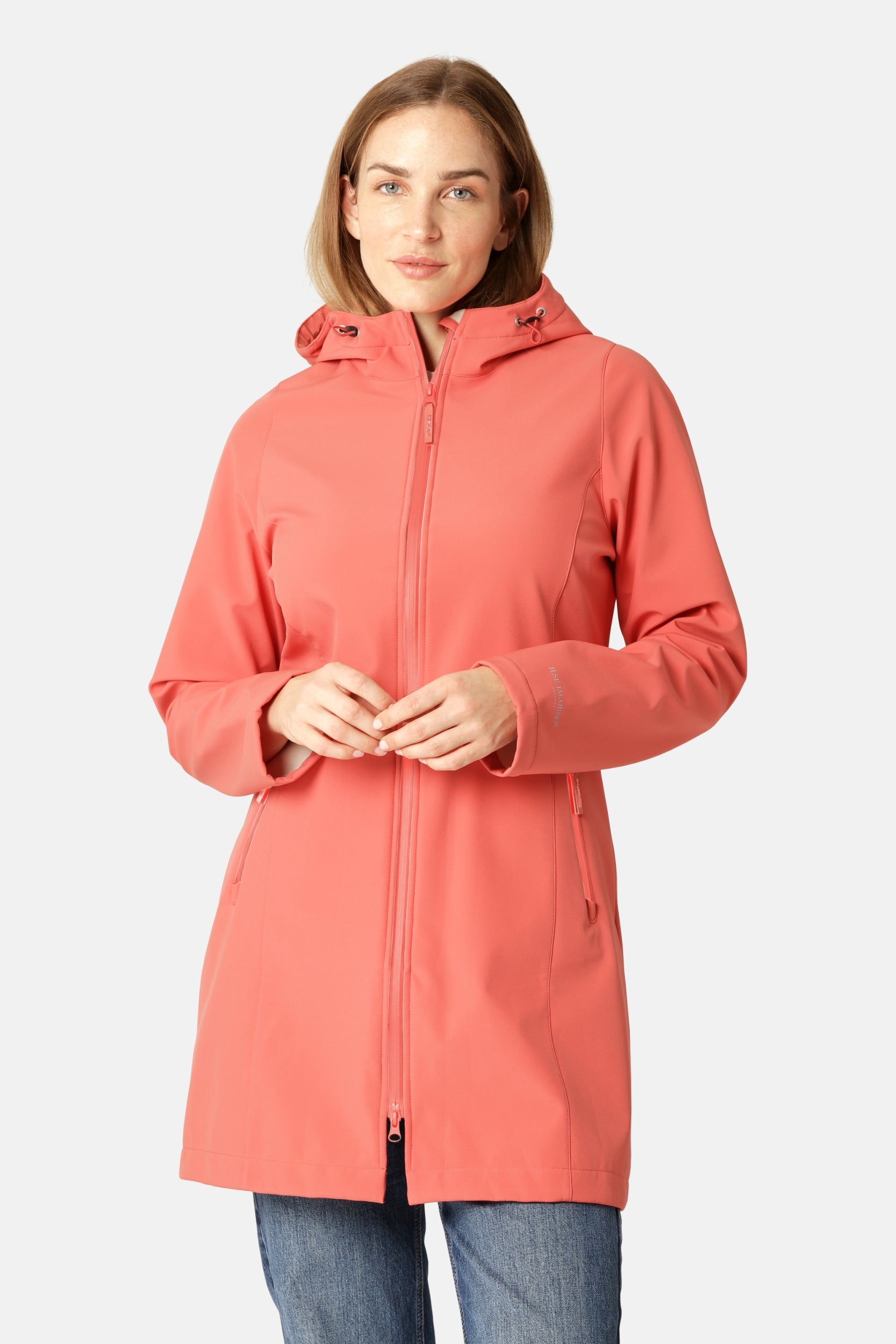 Softshell Regenjas DAYBREAK01B | Spiced Coral | Coat | Ilse Jacobsen