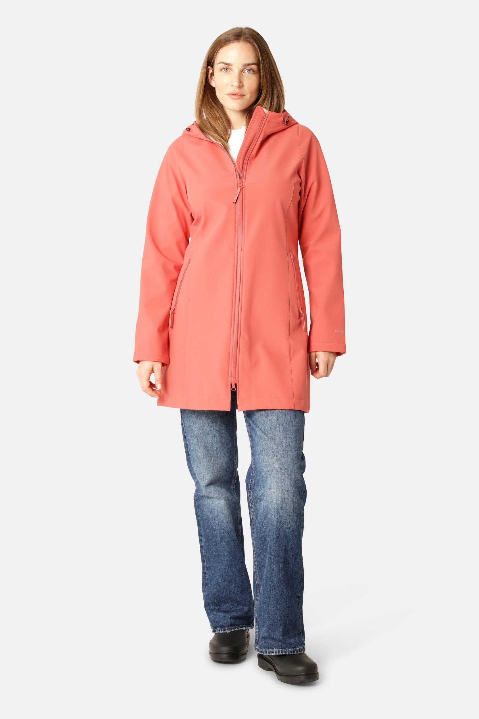 Softshell Regenjas DAYBREAK01B | Spiced Coral | Coat | Ilse Jacobsen