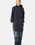 Lange Softshell Regenjas DAYBREAK03 | Dark Indigo | Raincoat | Ilse Jacobsen