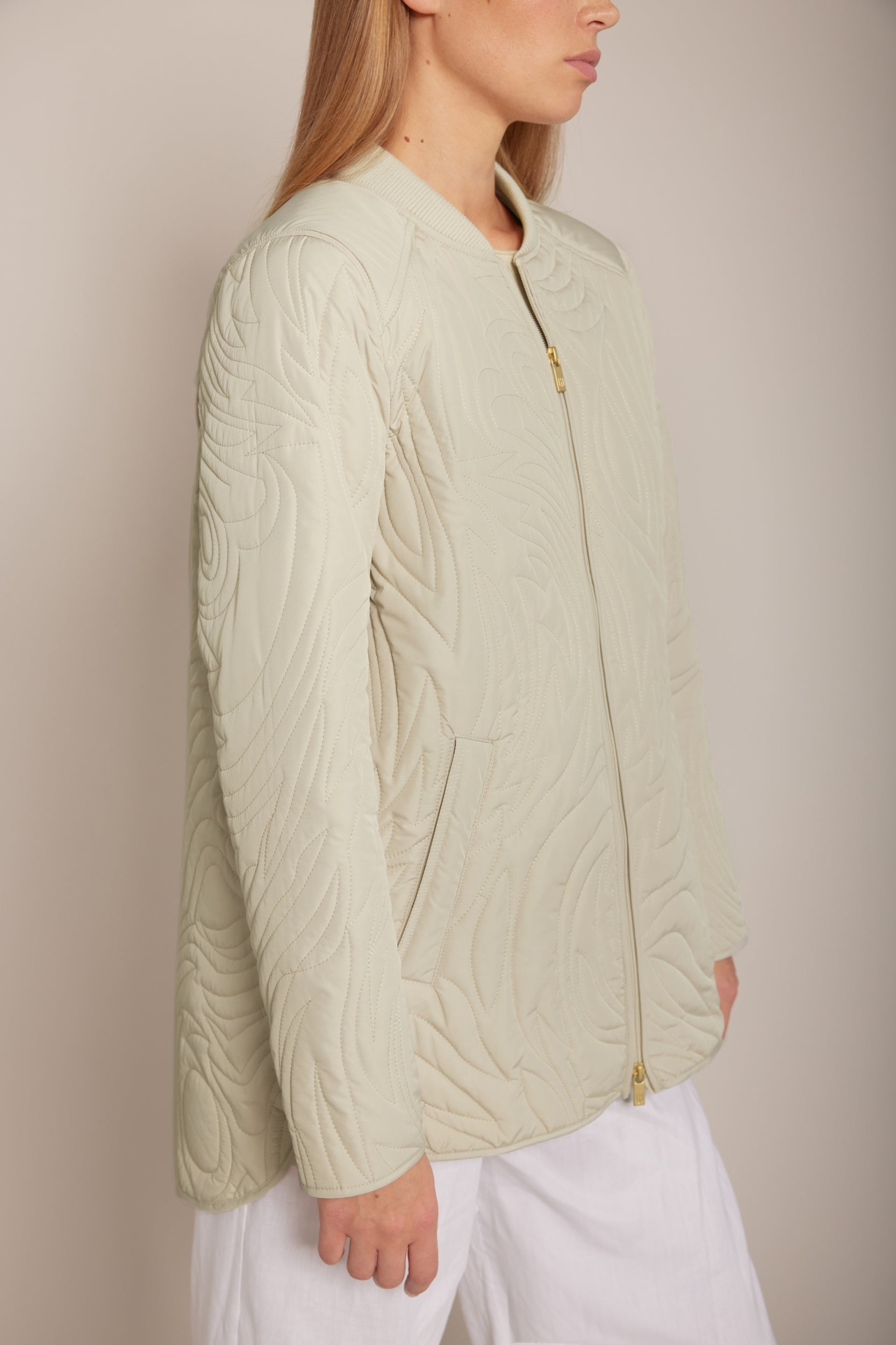 Kort Gewatteerd Jack met Ribboord DUNE02 | Kit | Jacket | Ilse Jacobsen