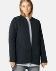 Kort Gewatteerd Jack met Ribboord DUNE02 | Dark Indigo | Jacket | Ilse Jacobsen