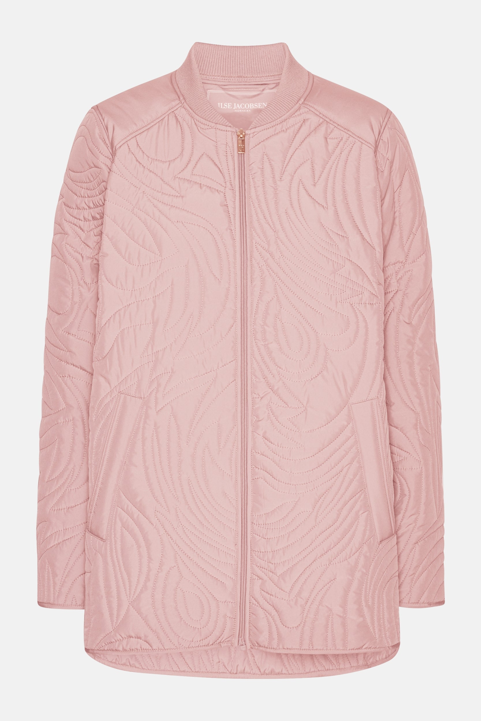 Kort Gewatteerd Jack met Ribboord DUNE02 | Peachskin | Jacket | Ilse Jacobsen