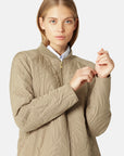 Gewatteerd Jack DUNE06 | Greige | Coat | Ilse Jacobsen