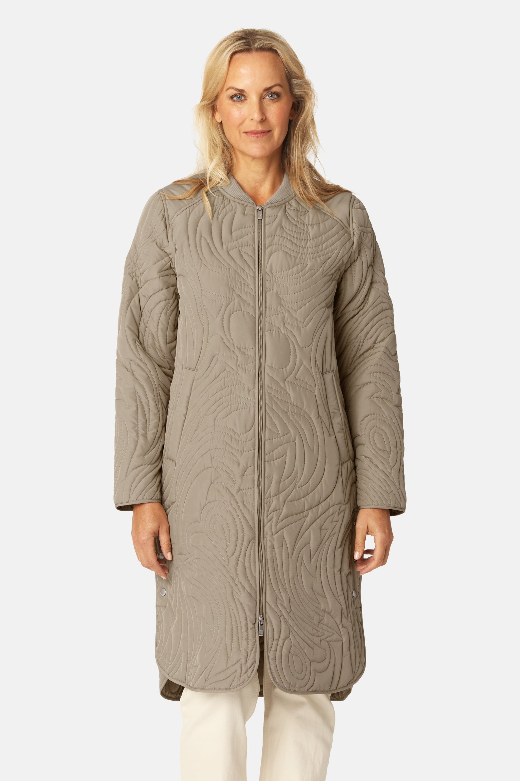 Lang Gewatteerd Jack DUNE06 | Coriander | Coat | Ilse Jacobsen