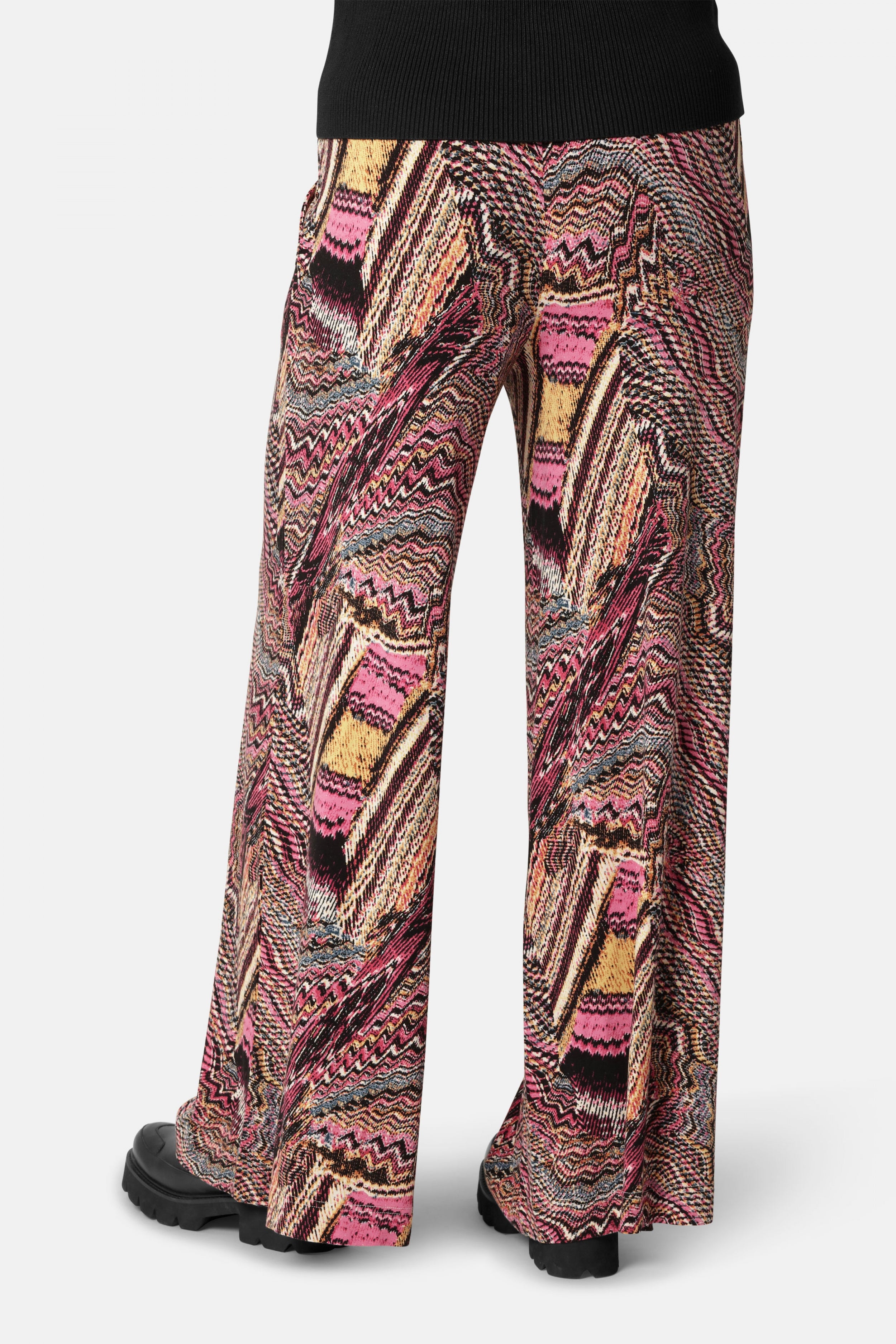 Flare Broek Lange jurk Elisa07Shell | Rosy Pink | Trouser | Ilse Jacobsen