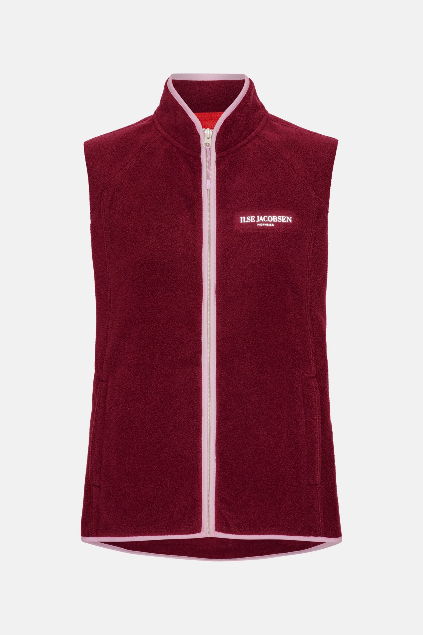 Fleece Bodywarmer FLEECEWIND01 | Maroon Banner | Vest | Ilse Jacobsen