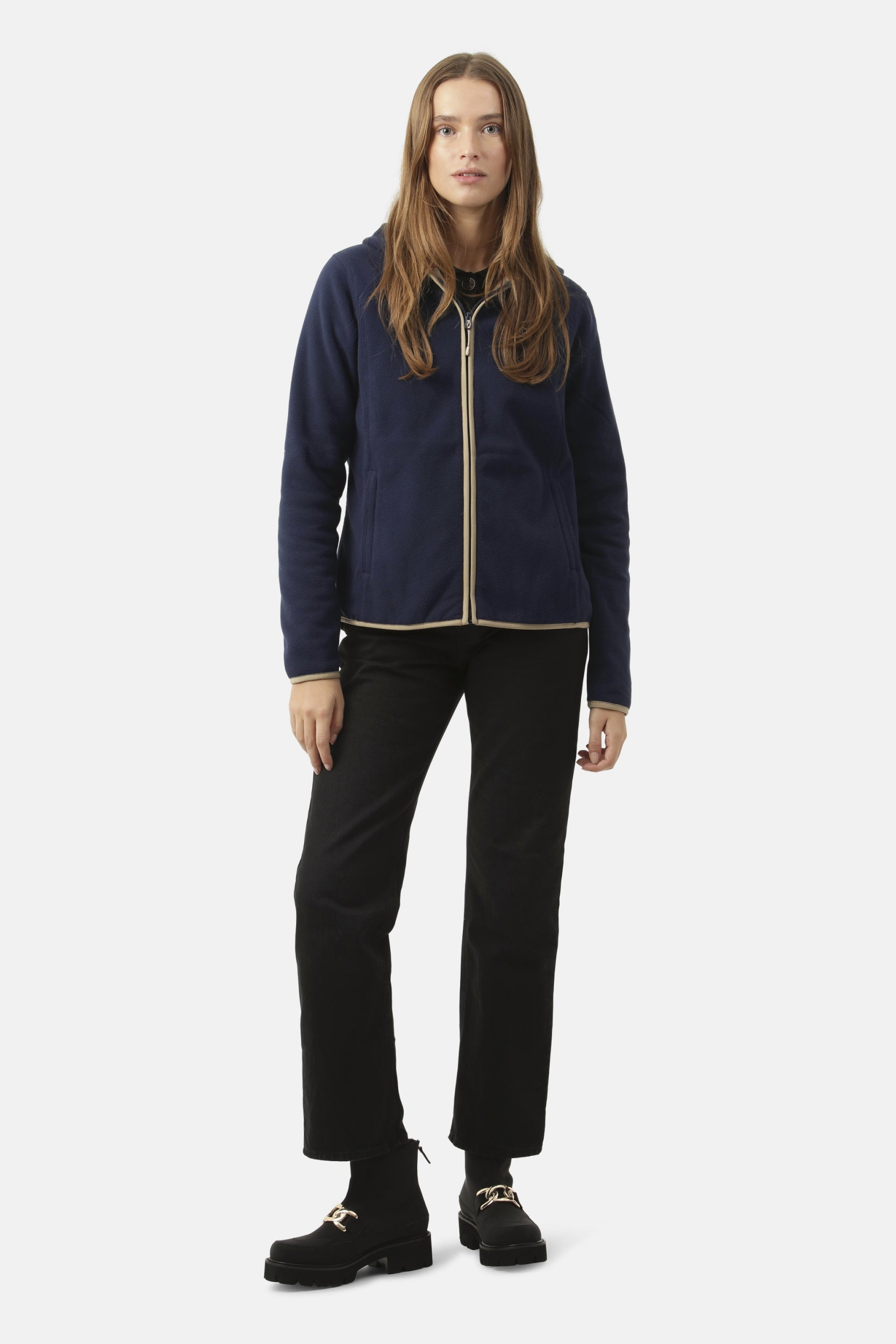 Fleece Vest FLEECEWIND03 | Navy | Jacket | Ilse Jacobsen