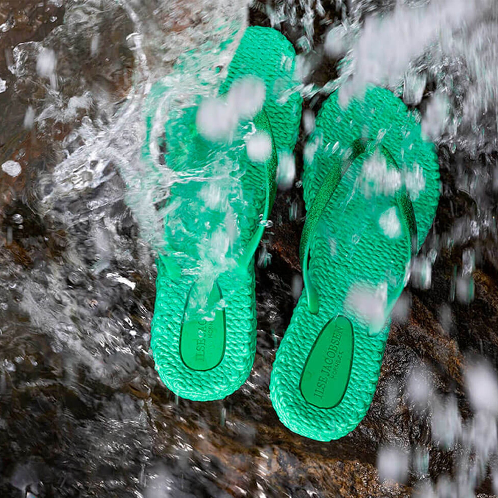 Slippers CHEERFUL02 | Fern Green | Flip Flop | Ilse Jacobsen