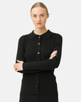 Gebreid vest GWEN4099 - 001 Black | Black | Cardigan | Ilse Jacobsen