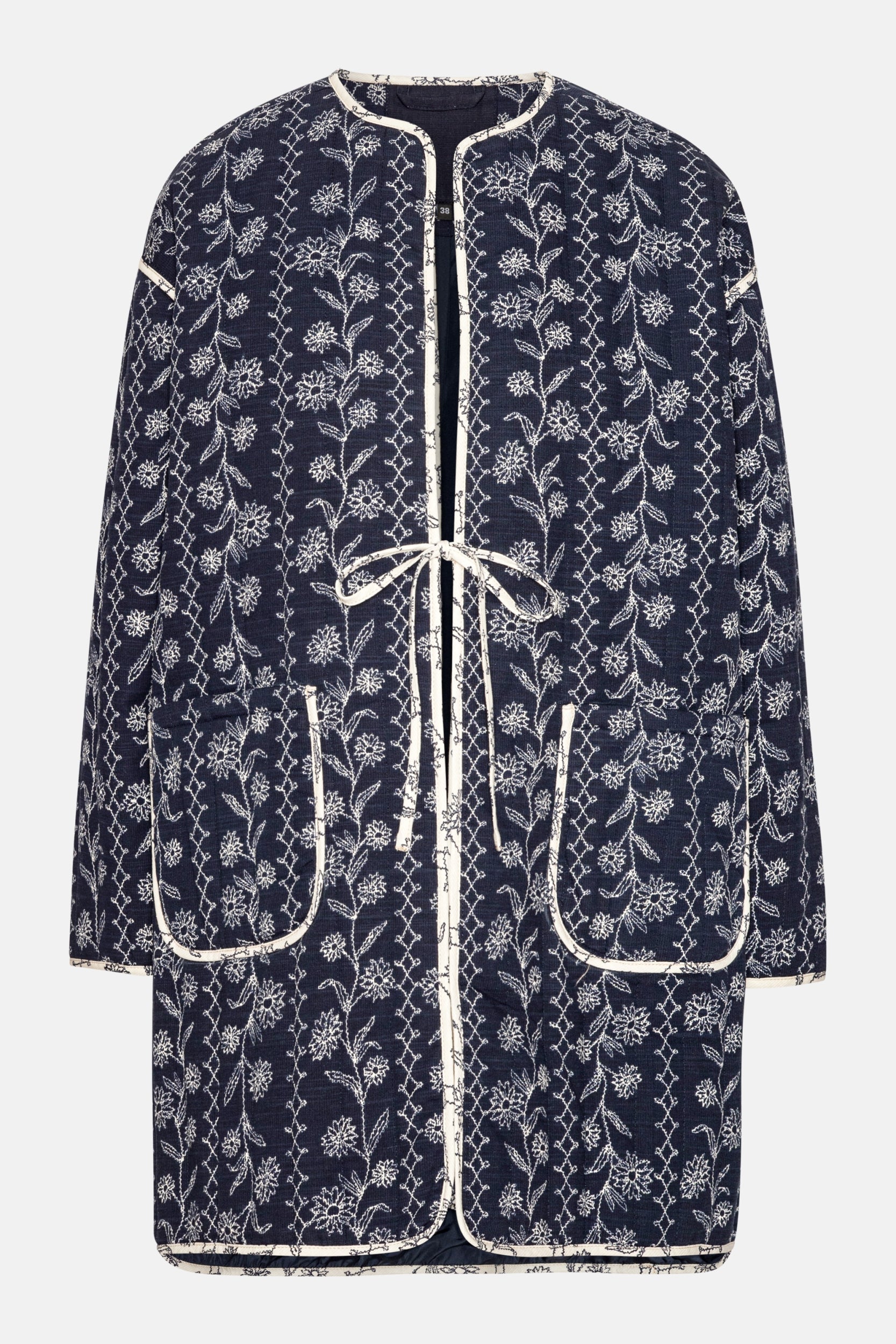 Gewatteerde Jas OTTOMAQUILT04P | Dark Wildflower | Jacket | Ilse Jacobsen