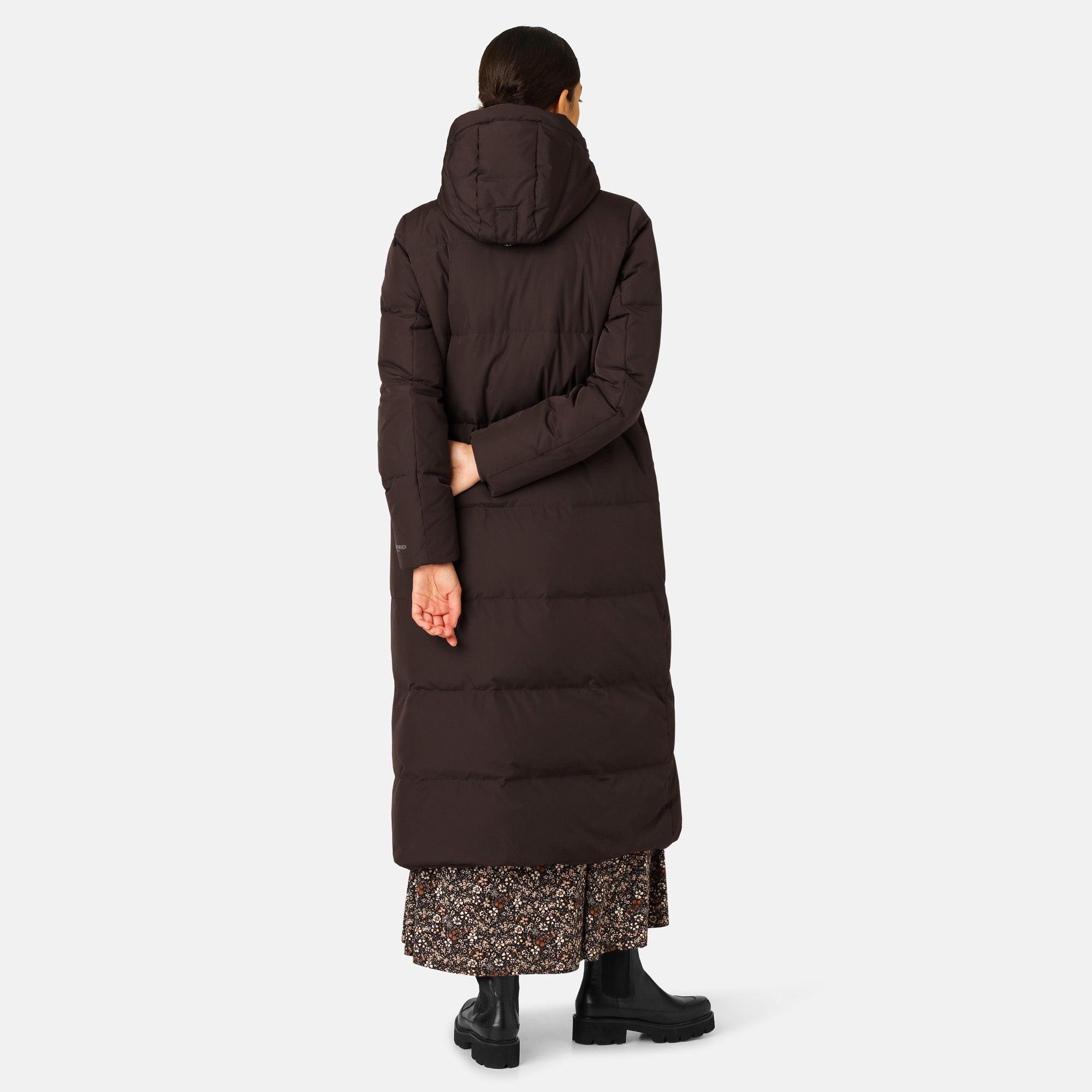 Lange Winterjas PEPPY03 | Ganache | Coat | Ilse Jacobsen