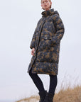 Lange Winterjas PEPPY06P | Beige Butterfly | Coat | Ilse Jacobsen