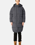 Lange Winterjas PEPPY06 | Ombre Blue | Coat | Ilse Jacobsen