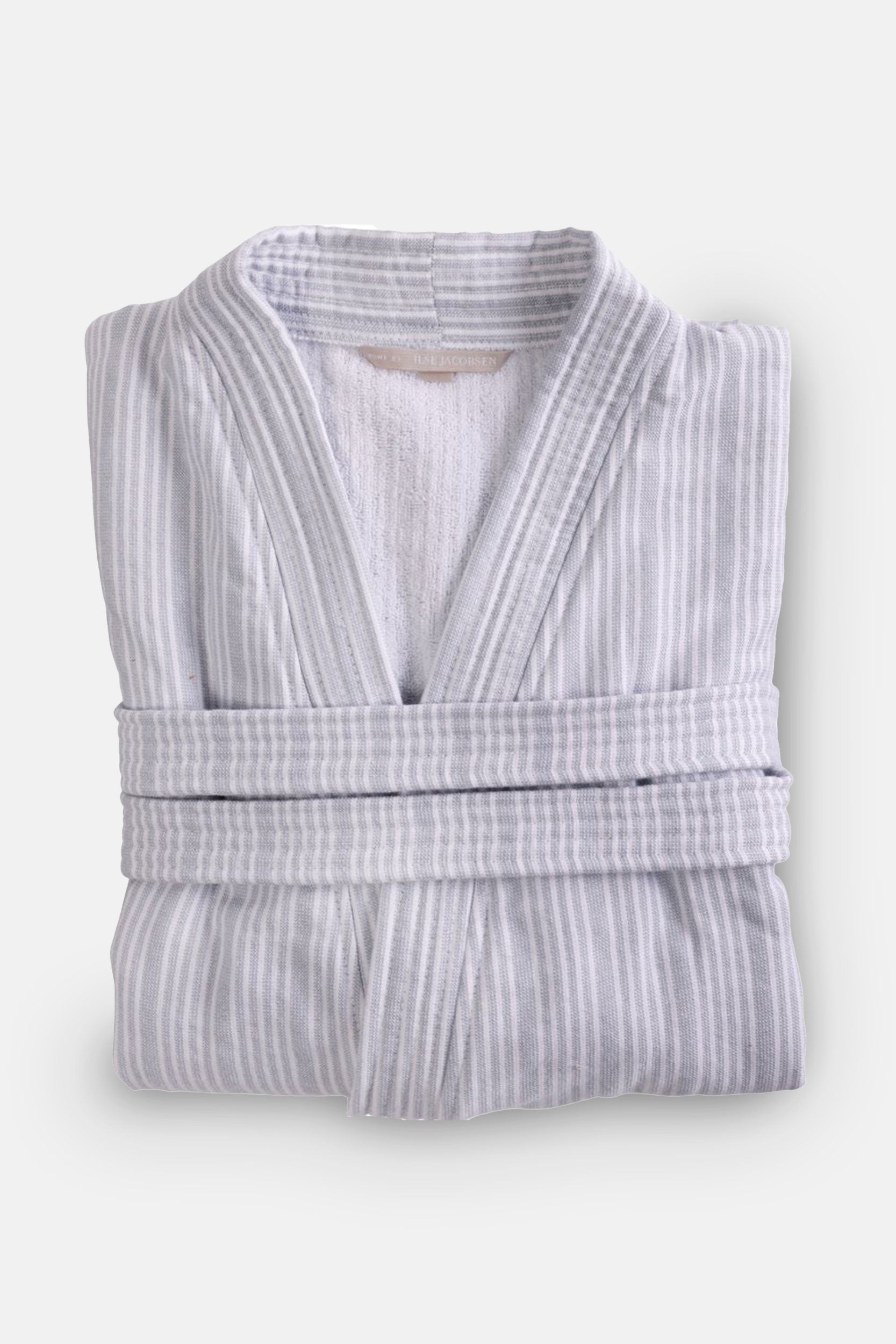 Badjas | Powder Blue Stripes | Bath Collection | Ilse Jacobsen