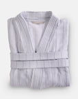 Badjas | Powder Blue Stripes | Bath Collection | Ilse Jacobsen