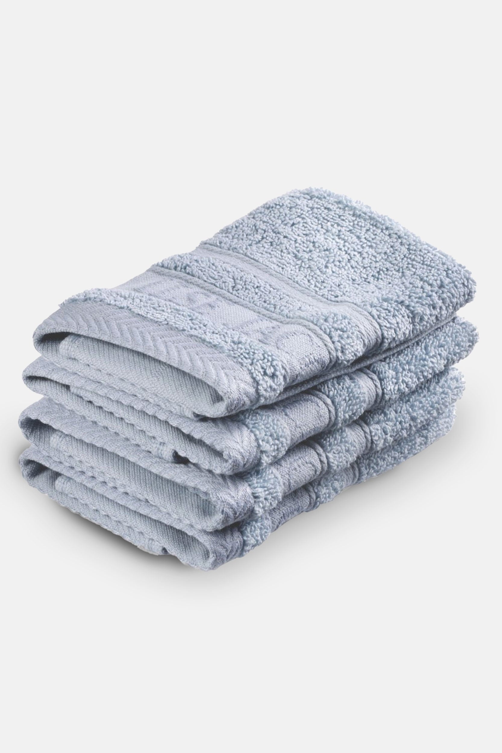 Gezichtshanddoek - Set van 4 stuks | Powder Blue | Bath Collection | Ilse Jacobsen