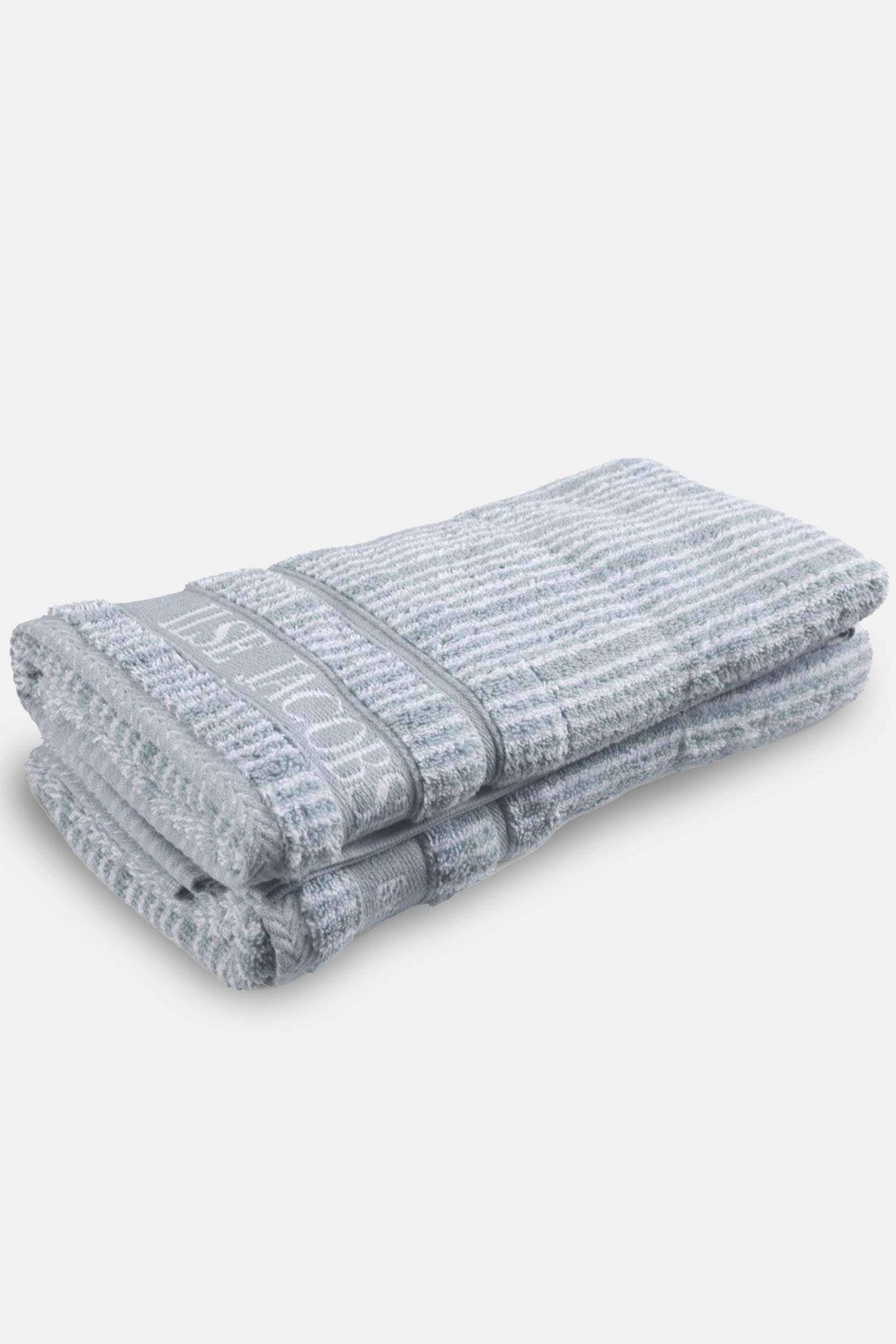 Handdoek - Set van 2 stuks | Powder Blue Stripes | Bath Collection | Ilse Jacobsen