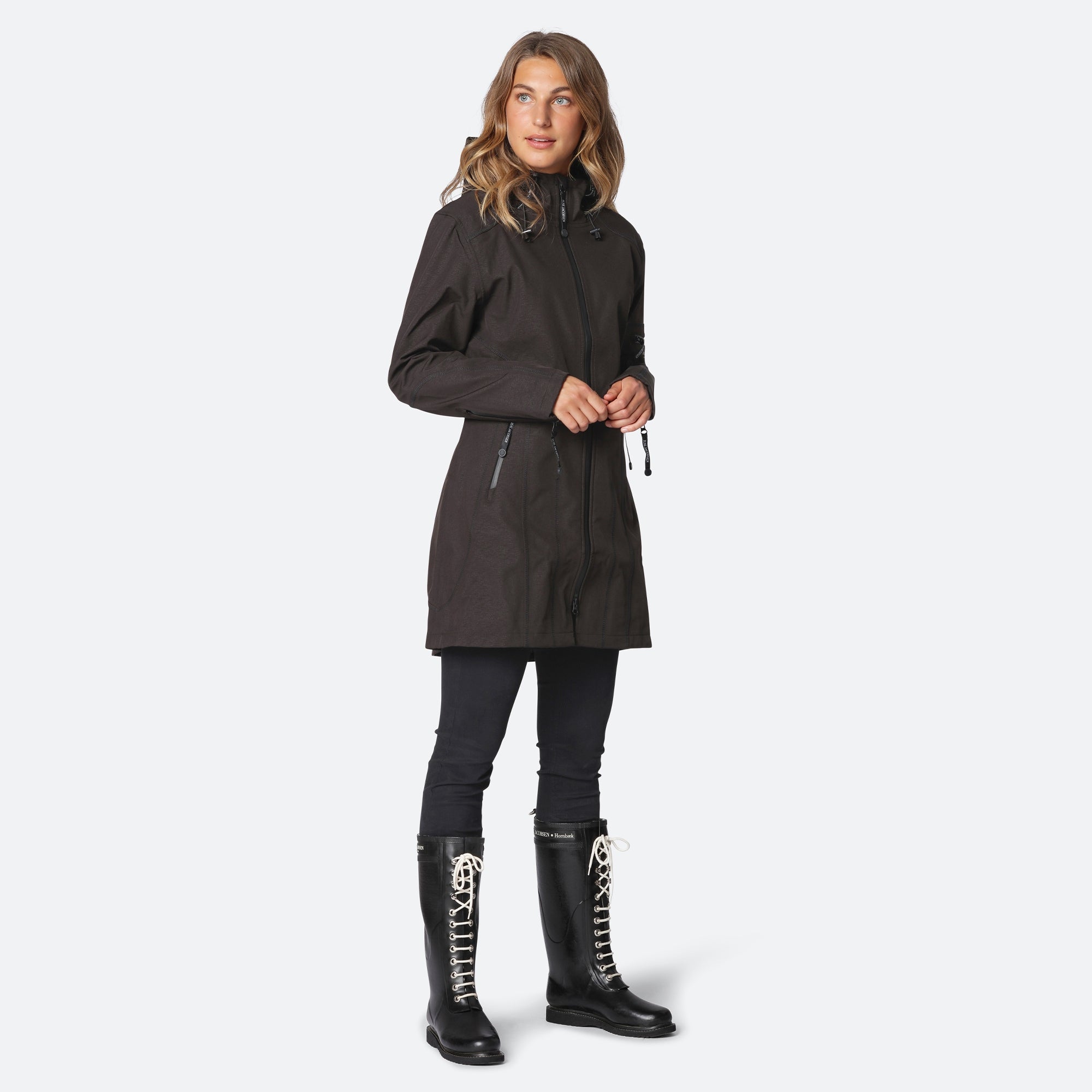 Softshell regenjas RAIN07 | Black | Raincoat | Ilse Jacobsen