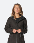 Softshell regenjas RAIN07 | Black | Raincoat | Ilse Jacobsen